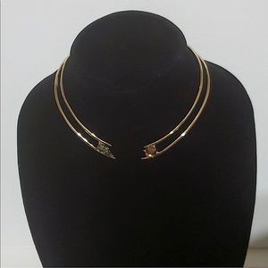 Gold Alexis Bittar choker, necklace